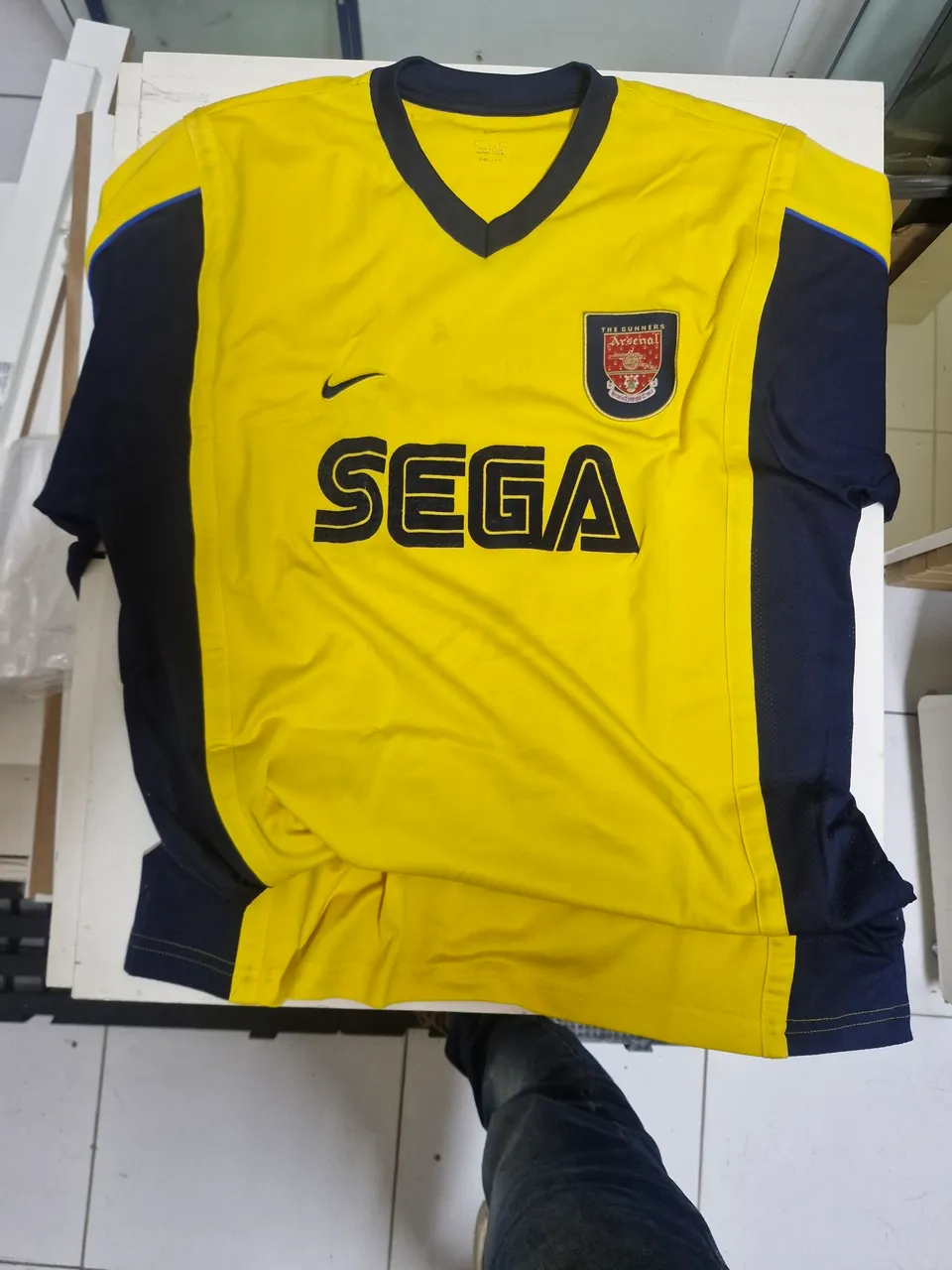 Camisa Arsenal Home 2000/02 Nike Dreamcast Original Raridade