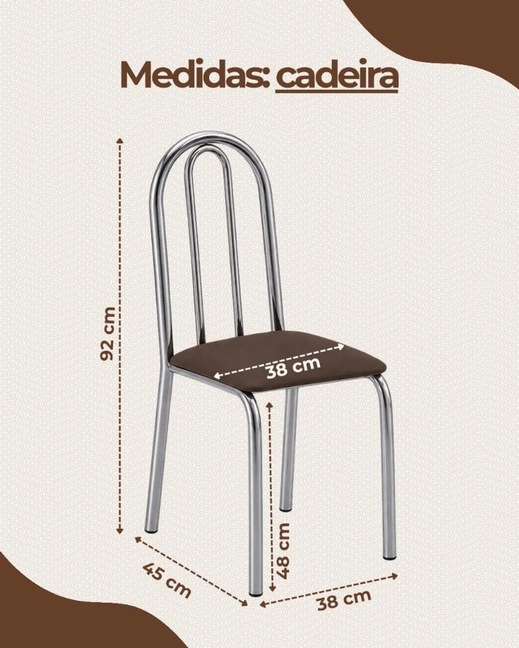 conjunto de mesa e 4 cadeiras cromadas - Foto 2