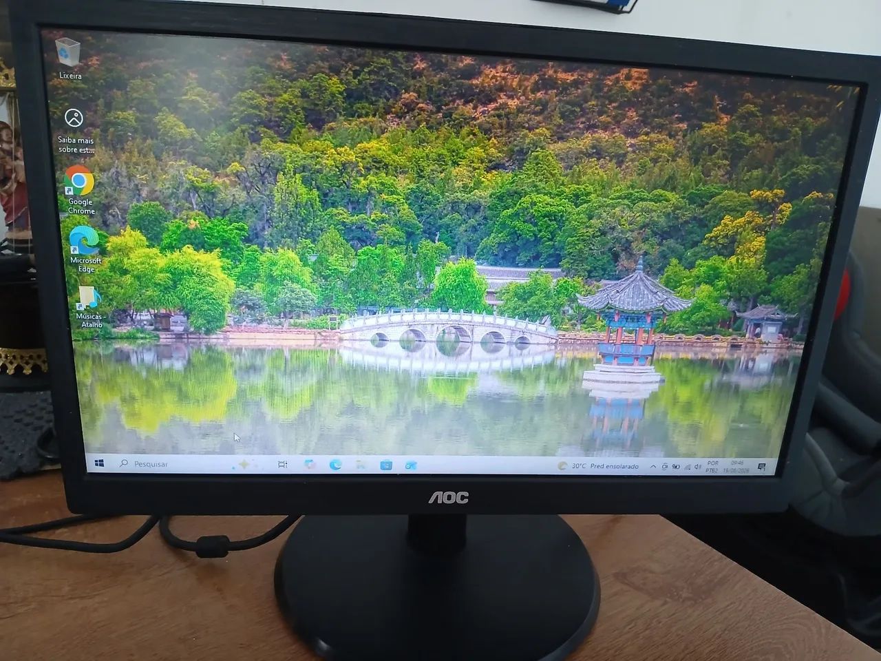 Vendo monitor AOC 19 polegadas! R$300,00 - Foto 4