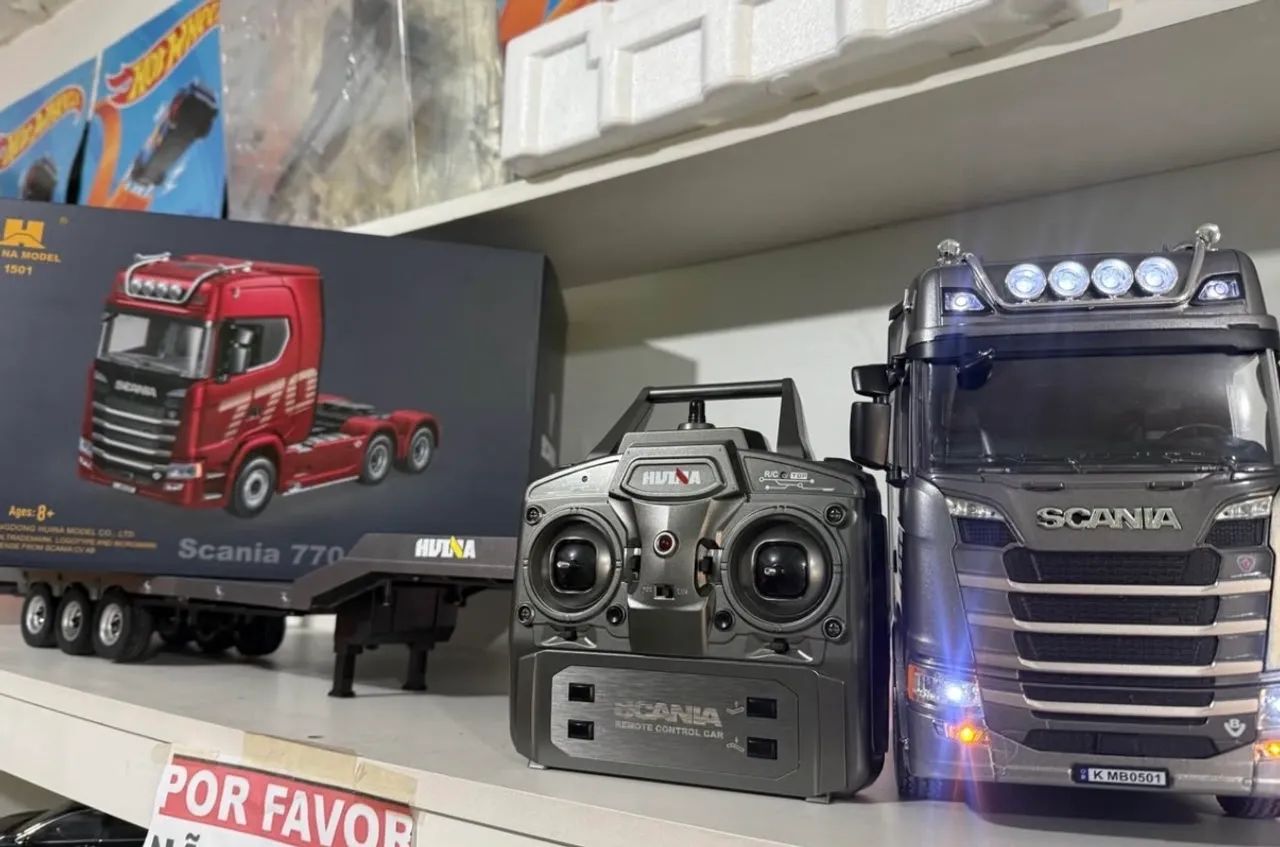 Scania R/c 770s escala 1.18 COM CARRETA - Foto 3