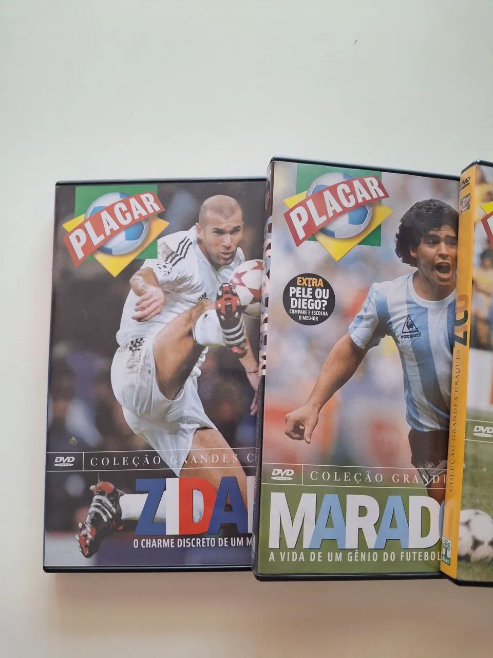 Kit com 4 DVDs edição especial Revista Placar (para colecionadores