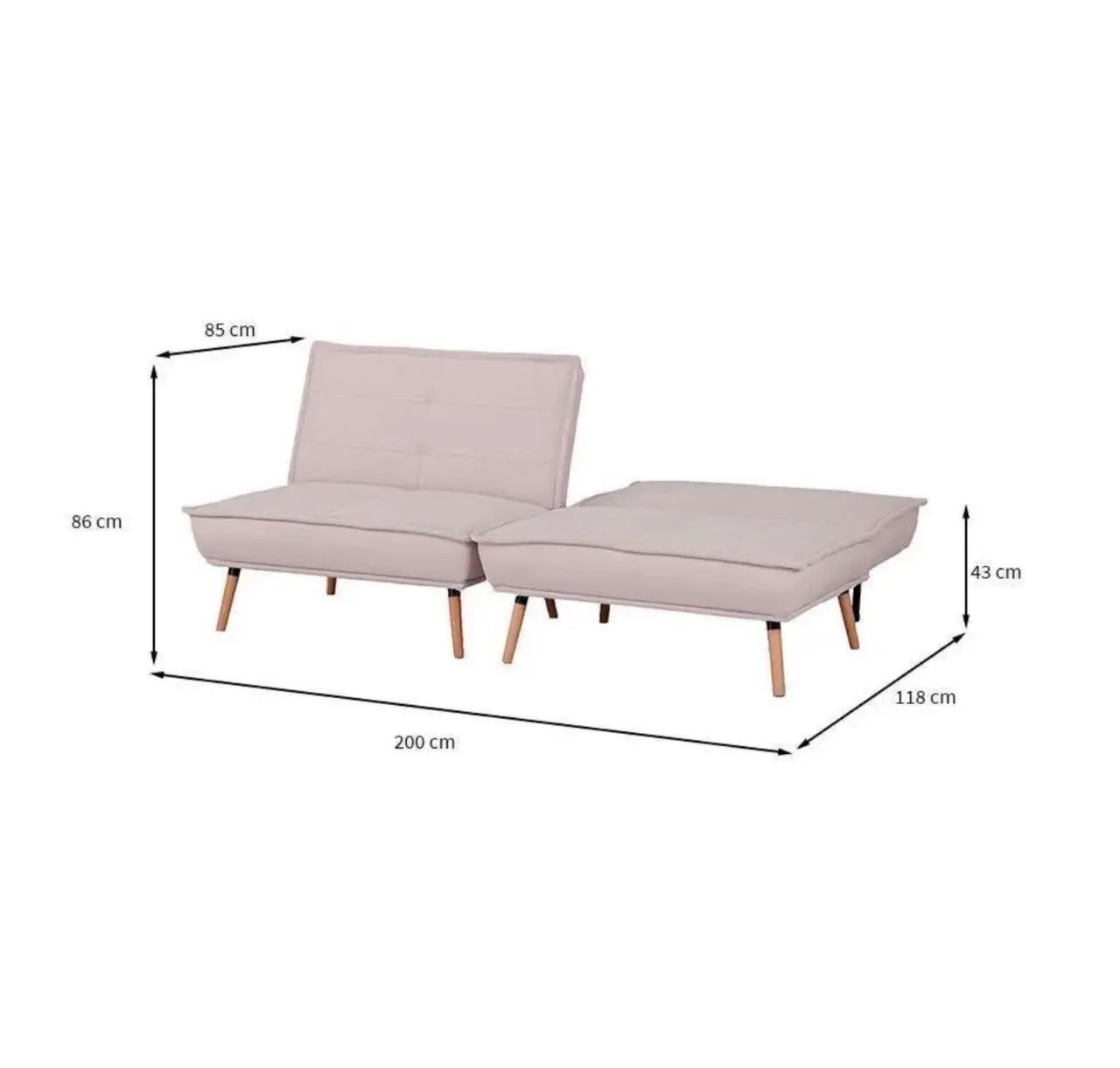 Sofá cama Rosé - Foto 5