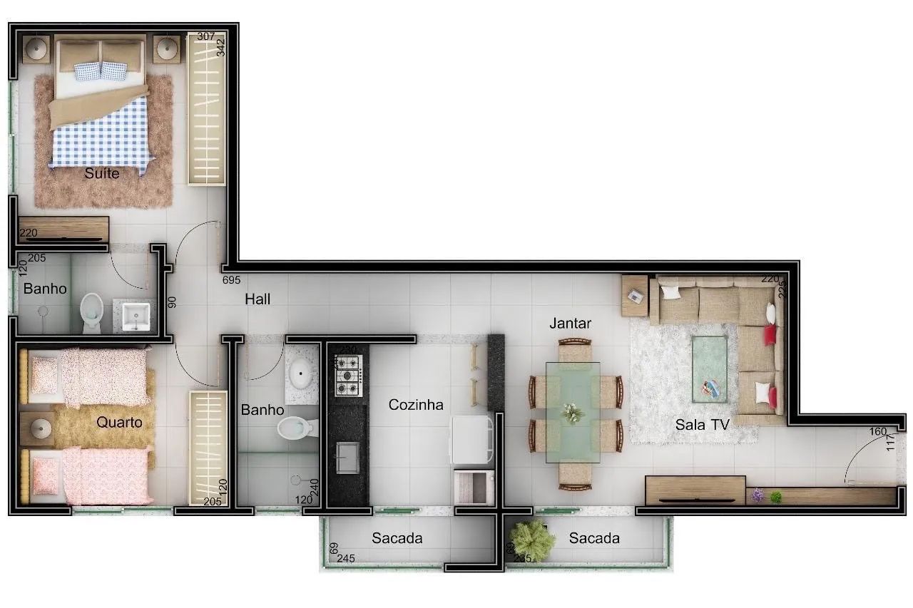 Apartamento para alugar 