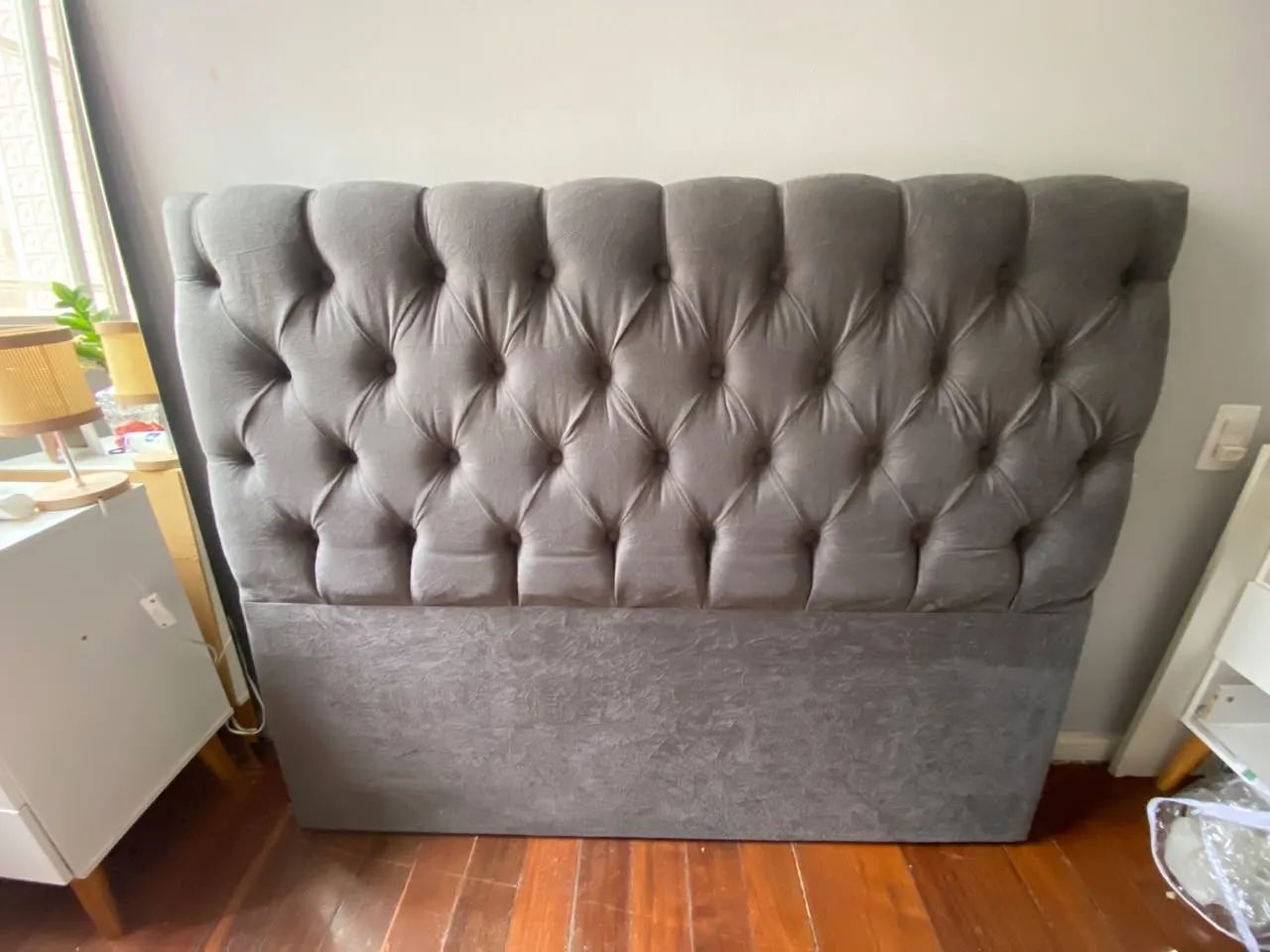 Vendo cama casal + cabeceira estofada  - Foto 2