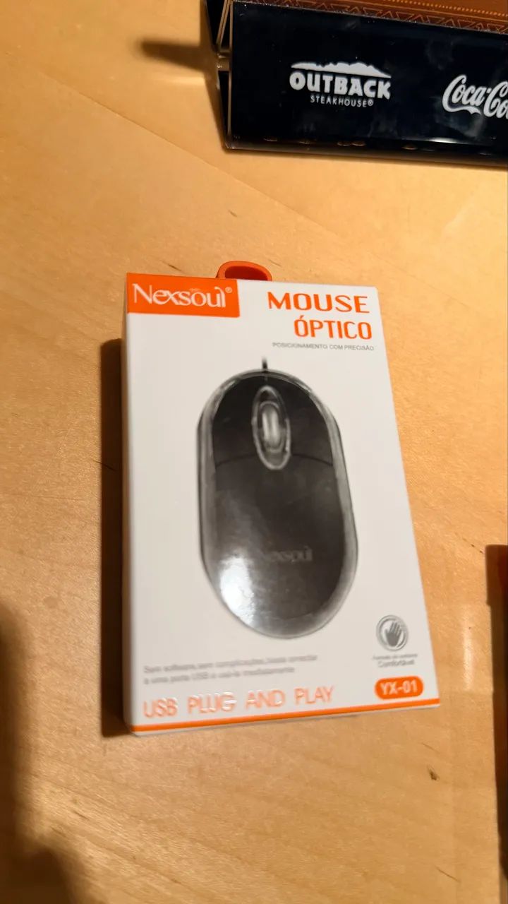 Mouse óptico com cabo USB USB - C Nexsoul - Foto 3