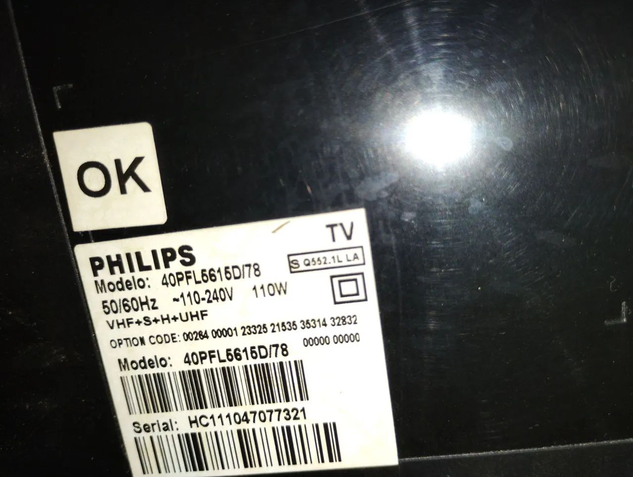TV LCD Philips 40 polegadas Modelo 40PFL5615D/78 Parou de funcionar  - Foto 2
