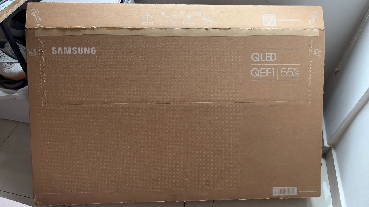Caixa de papelão completa Smart tv 55 polegadas  