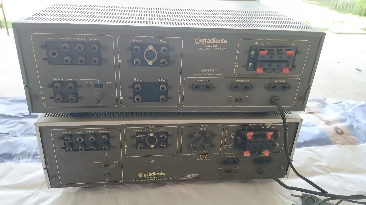 Amplificador e um receiver Gradiente Modelo 360 e 1450 - Foto 4