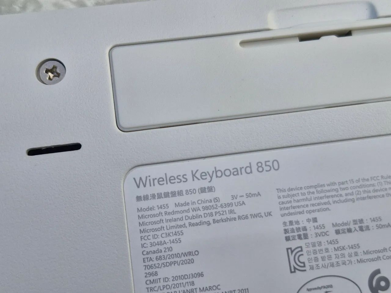 Teclado sem fio Microsoft wireless 850 preto - Foto 4