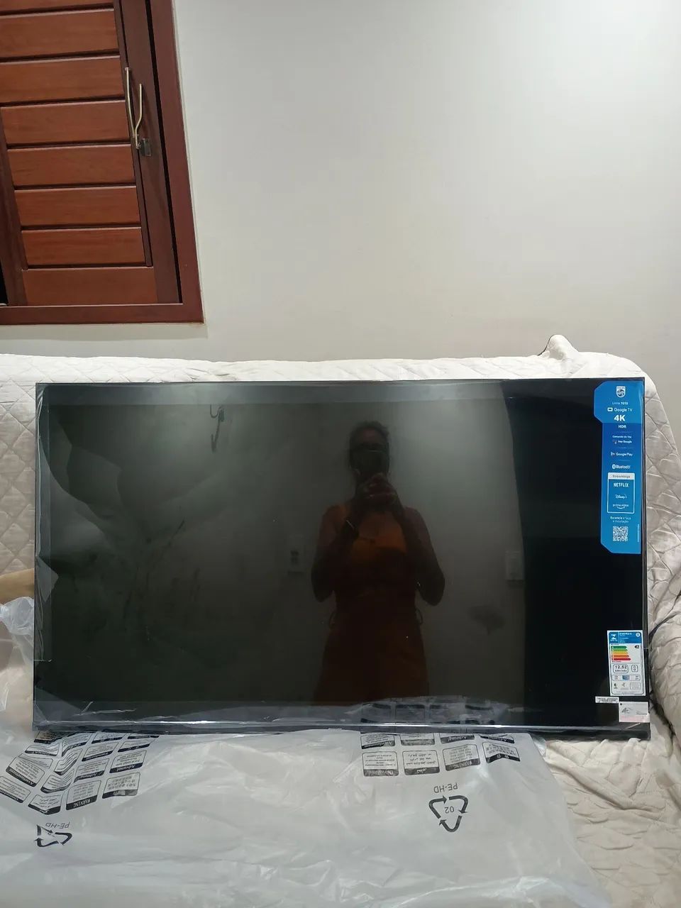 Tv Philips nova 50pol com tela trincada  - Foto 4