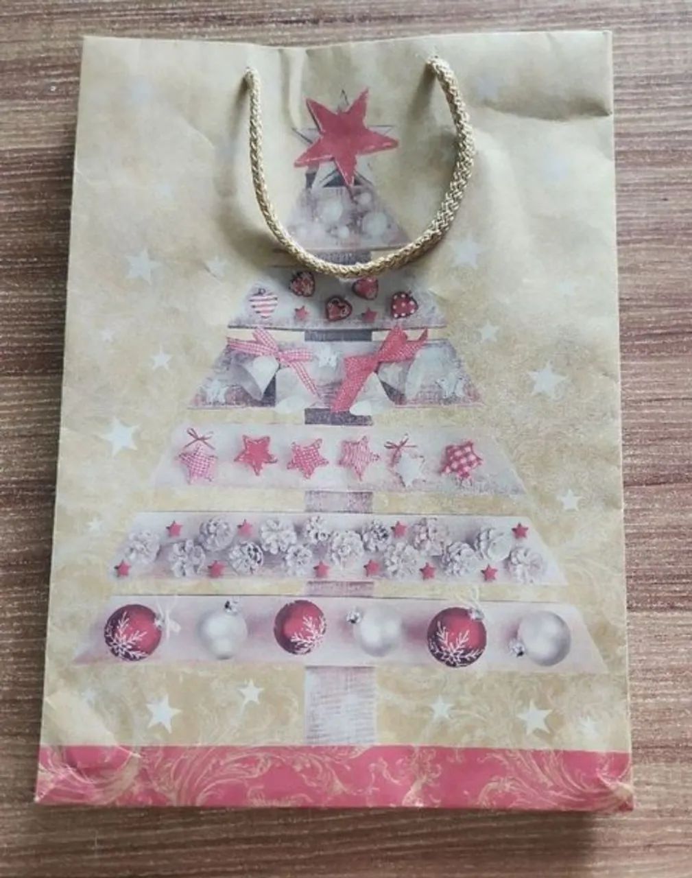 sacola de presente de natal árvore de natal - Foto 2