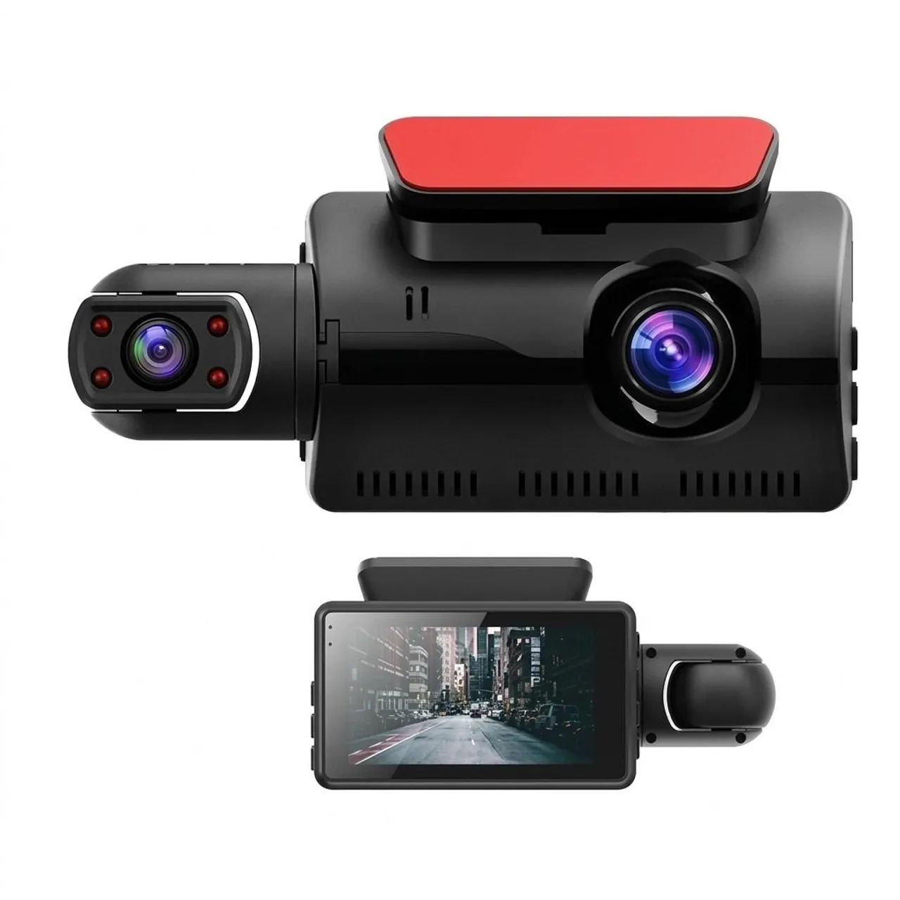 Câmera Dupla Veicular HD DVR Frontal e Interna - Foto 2