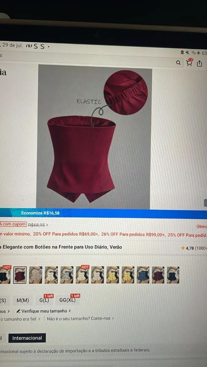 Blusa Shein NOVA - Foto 2