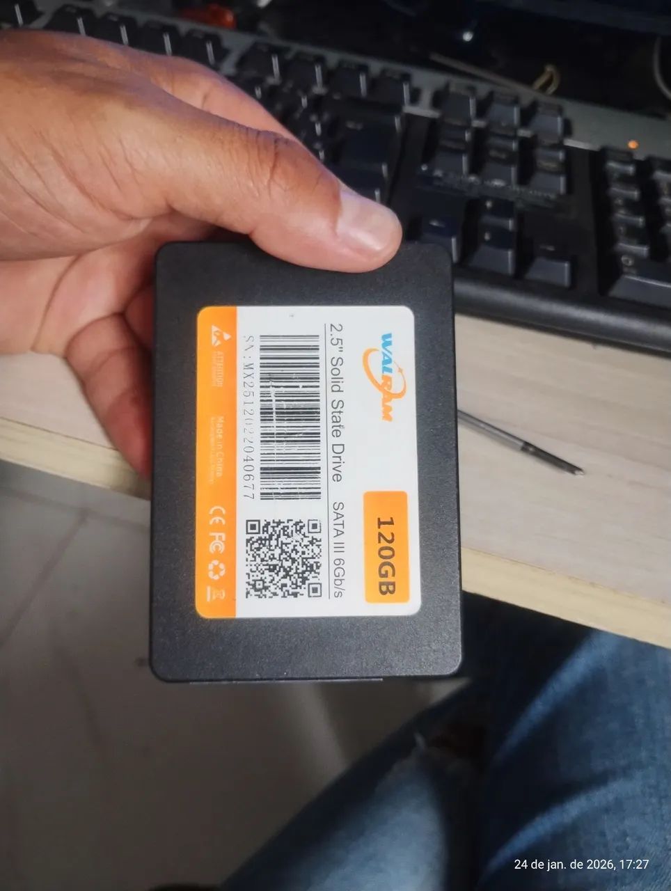 SSD 120gb já com windows 10 