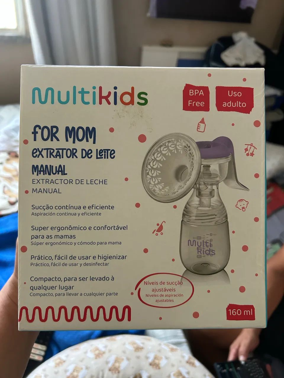 Bomba de tirar leite manual 