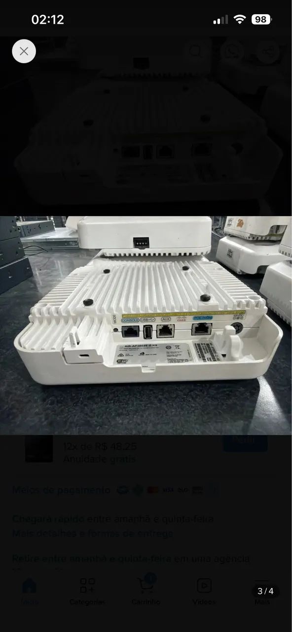 Access Point Cisco Air-ap3802e-z-k9 3802e 