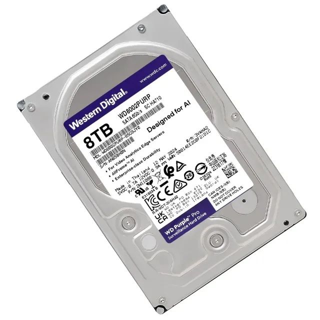 ❥︎ HD 8TB Wester Digital Purple WD85PURX Sata III - Novo c/ 1 ano de