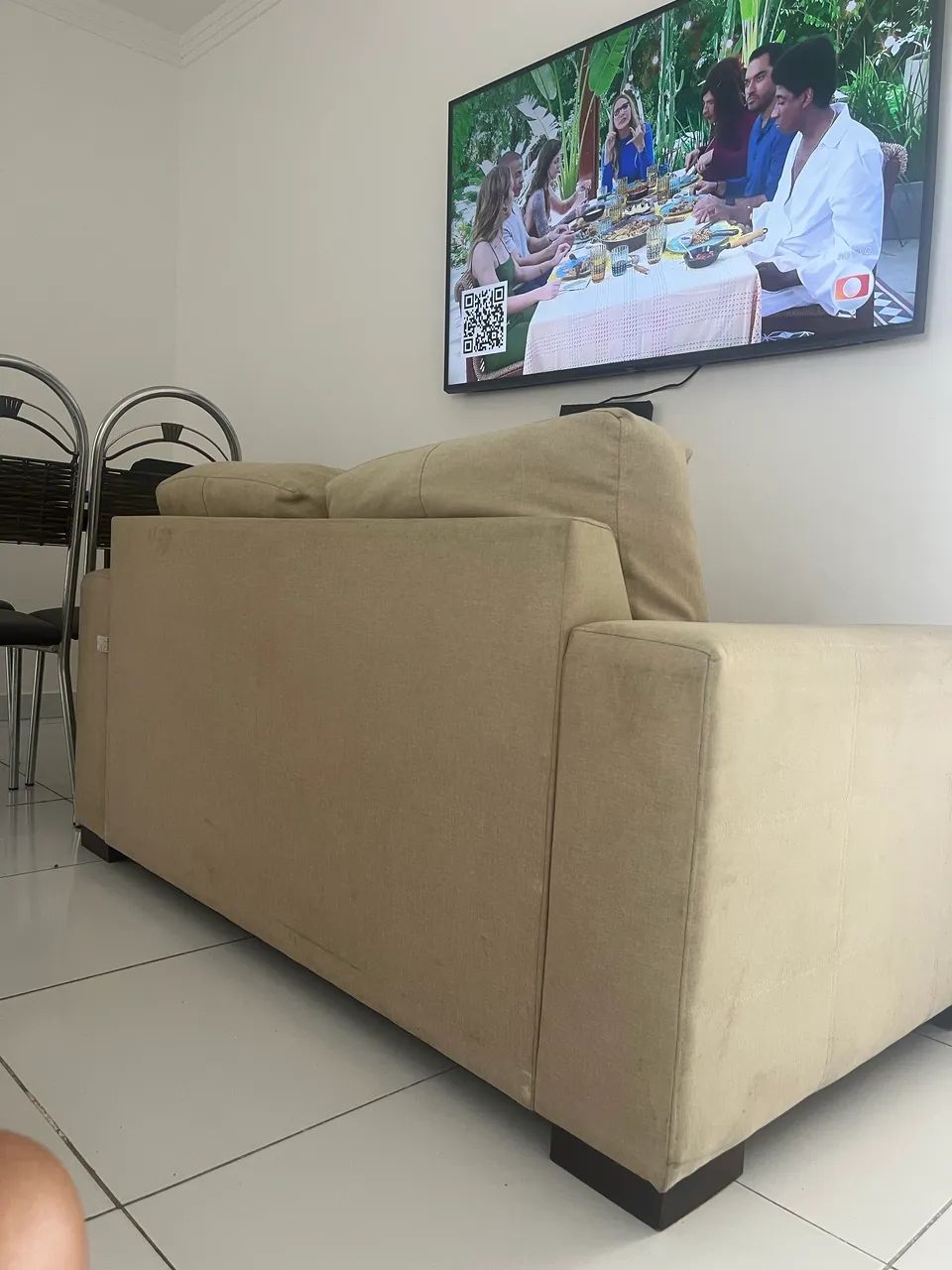 Sofá linho 2 lugares  - Foto 2