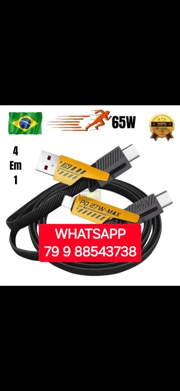 CABO DE IPHONE CARREGADOR ORIGINAL + GARANTIA + ENVIO AGORA XIAOMI USB TIPO C LIGHTNING 