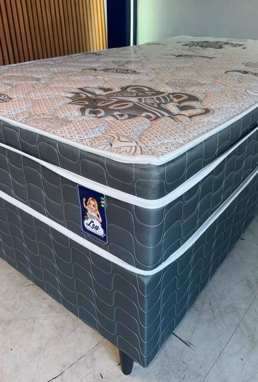 Cama box de solteiro molas ensacadas novas disponível  - Foto 3