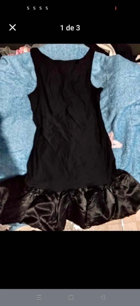 Vestido c babado novo