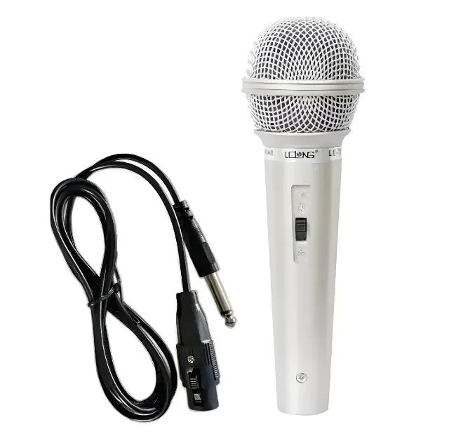 Microfone Com Fio LeLong LE-701 Prata