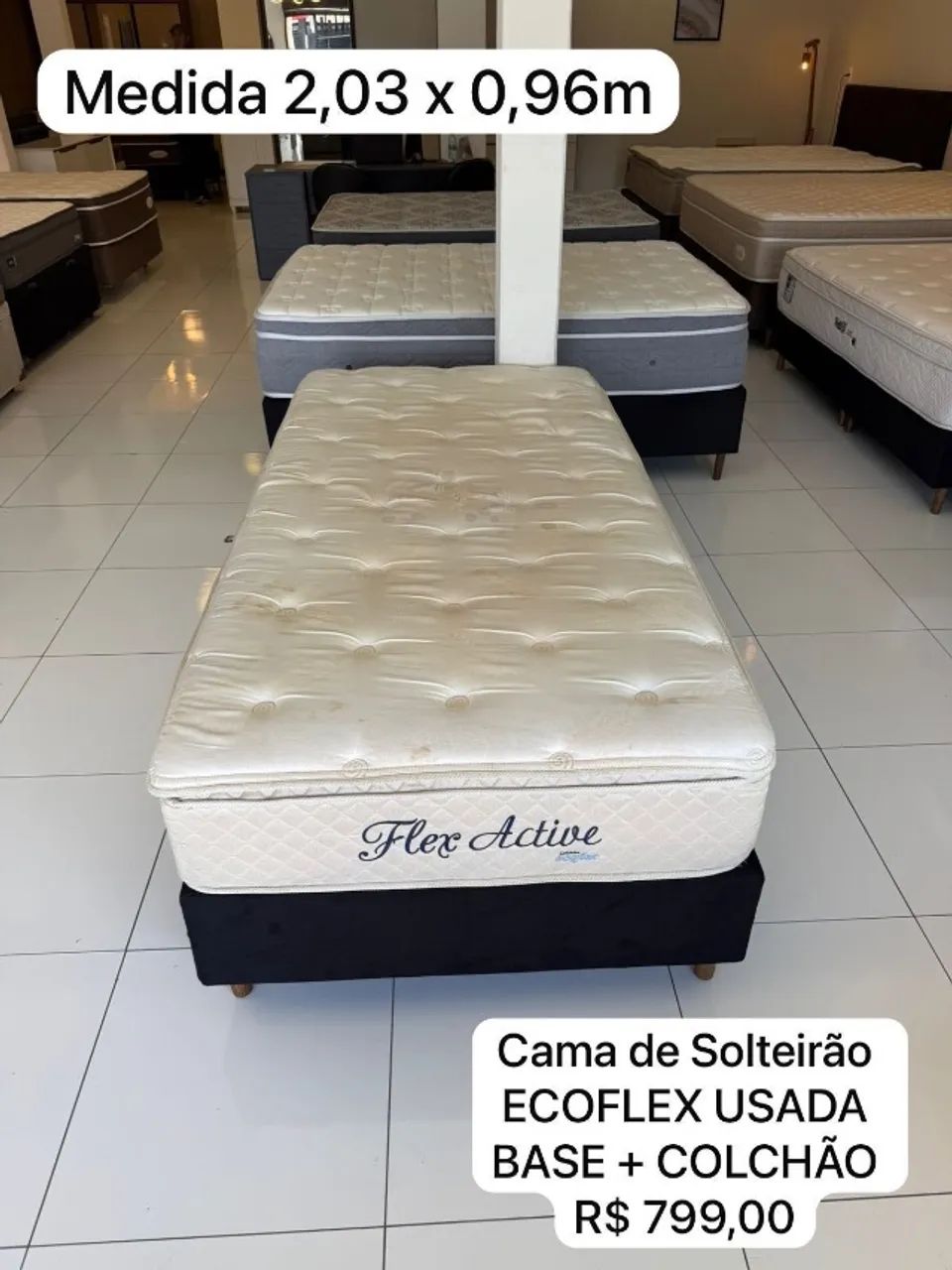 Colchão SOLTEIRÃO ECOFLEX USADO - Entrego! 