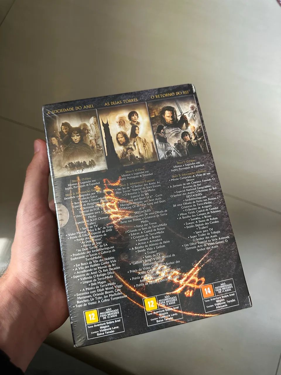 Senhor dos Anéis - A trilogia do Filme completo (lacrado) - Foto 4