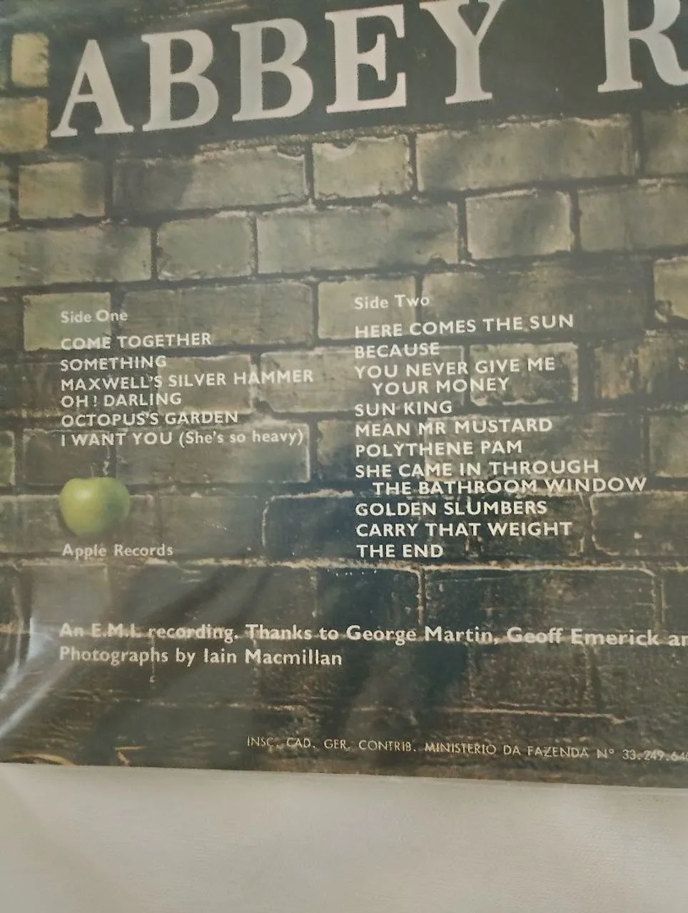 LP Beatles Original de Época 1969, caia sanduiche , NAO ENVIO