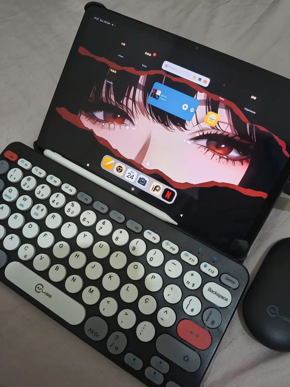 Redmi pad 2 (256gb + 8gb ram) + diversos acessórios 