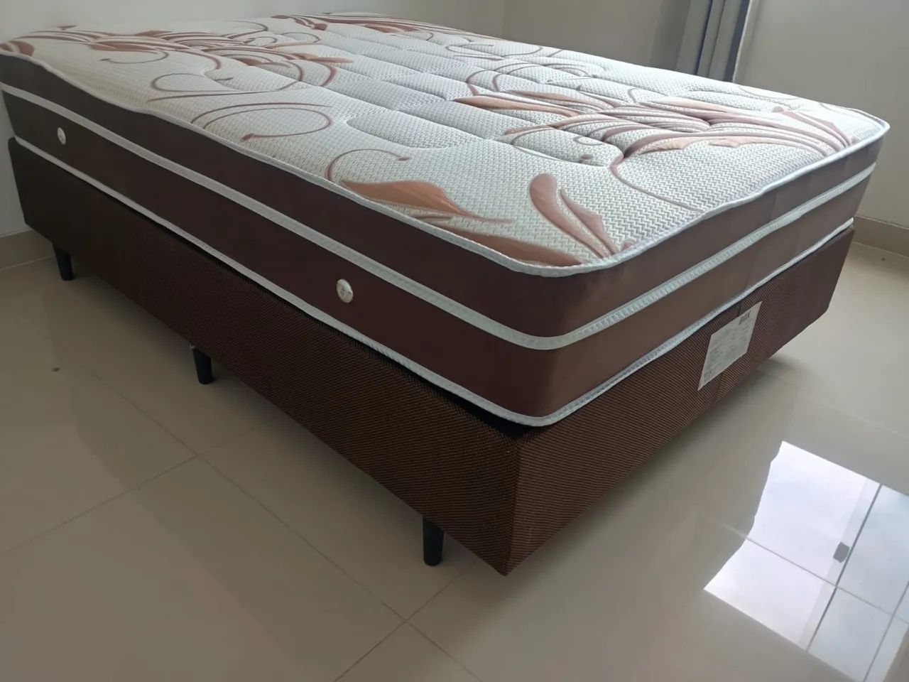 Cama Box Casal + Colchão Molas Ensacadas | Nova - Foto 2