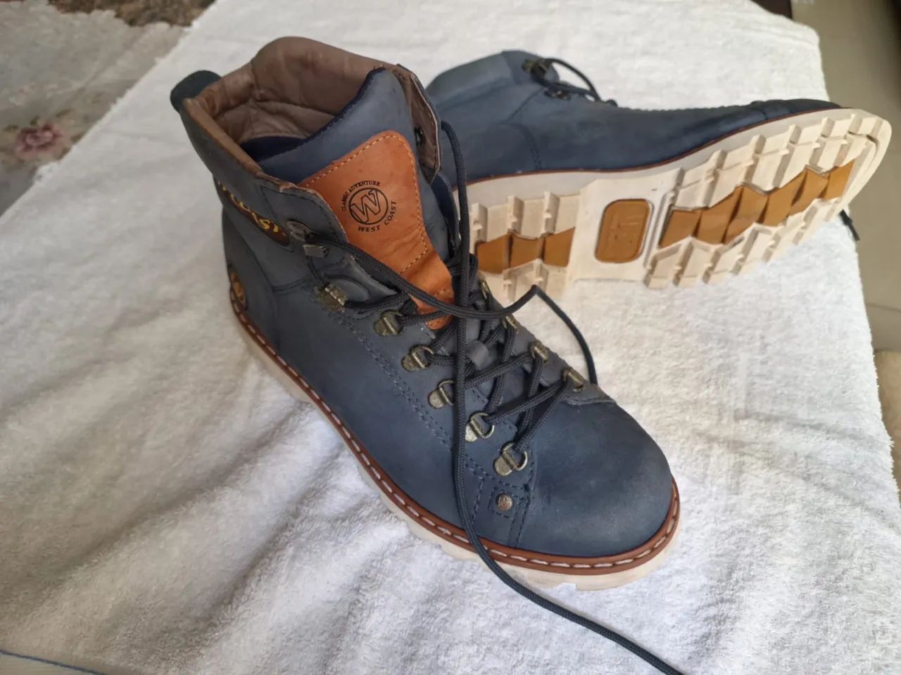Bota Worker West Coast azul  - Foto 5