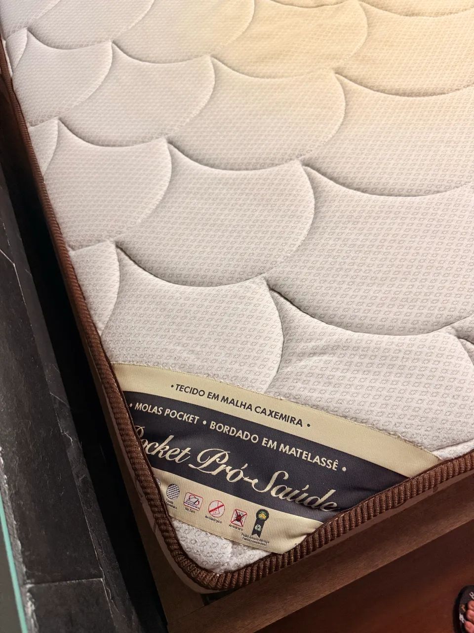 Cama Ortobom + box mdf - Foto 2