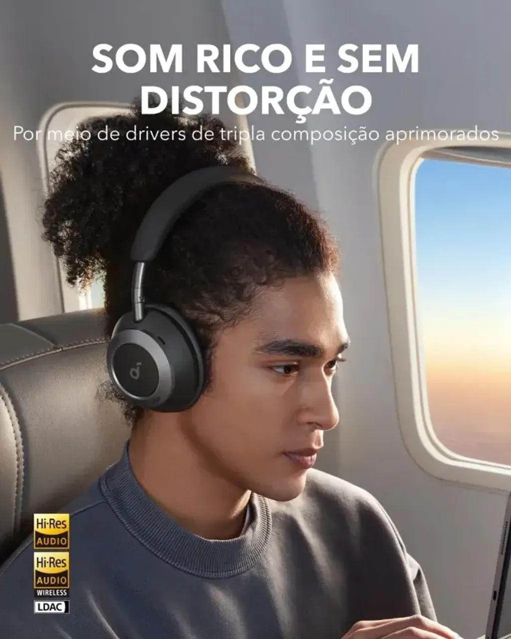 Fone soundcore Space One Pro Novo - Foto 4