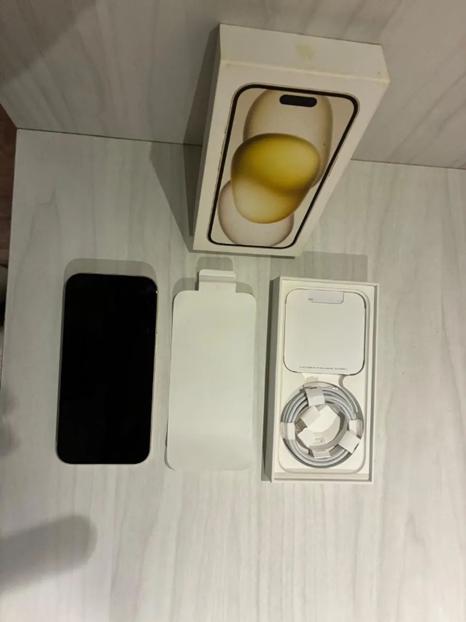 COMBO APPLE: iPhone 15 128GB Amarelo Impecável + Apple Watch de Brinde! - Foto 2