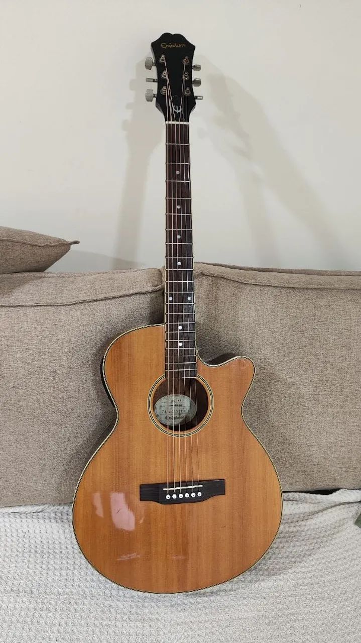 Violão epiphone pr-4e, cordas elixir - Foto 2