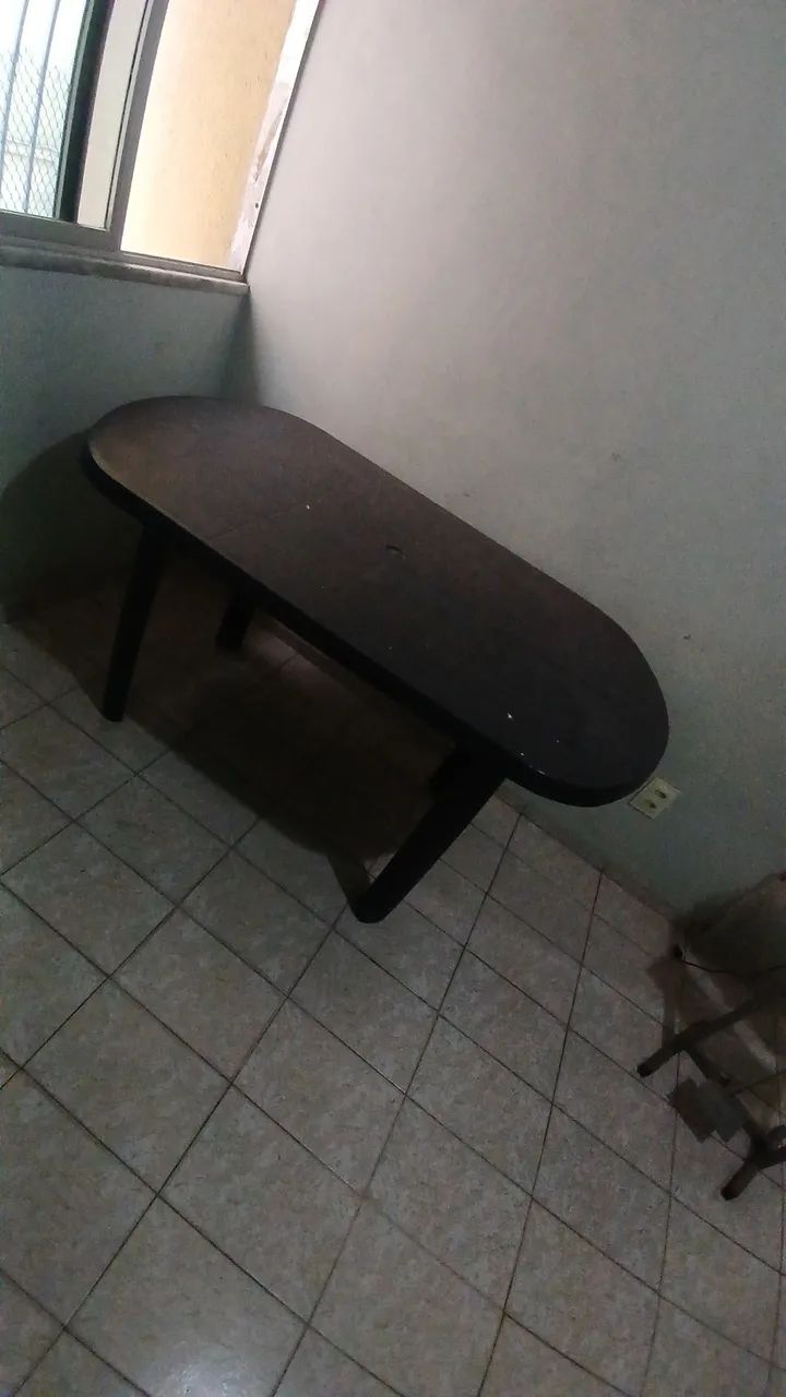 Mesa de plástico 6 lugares, pés removíveis  - Foto 3