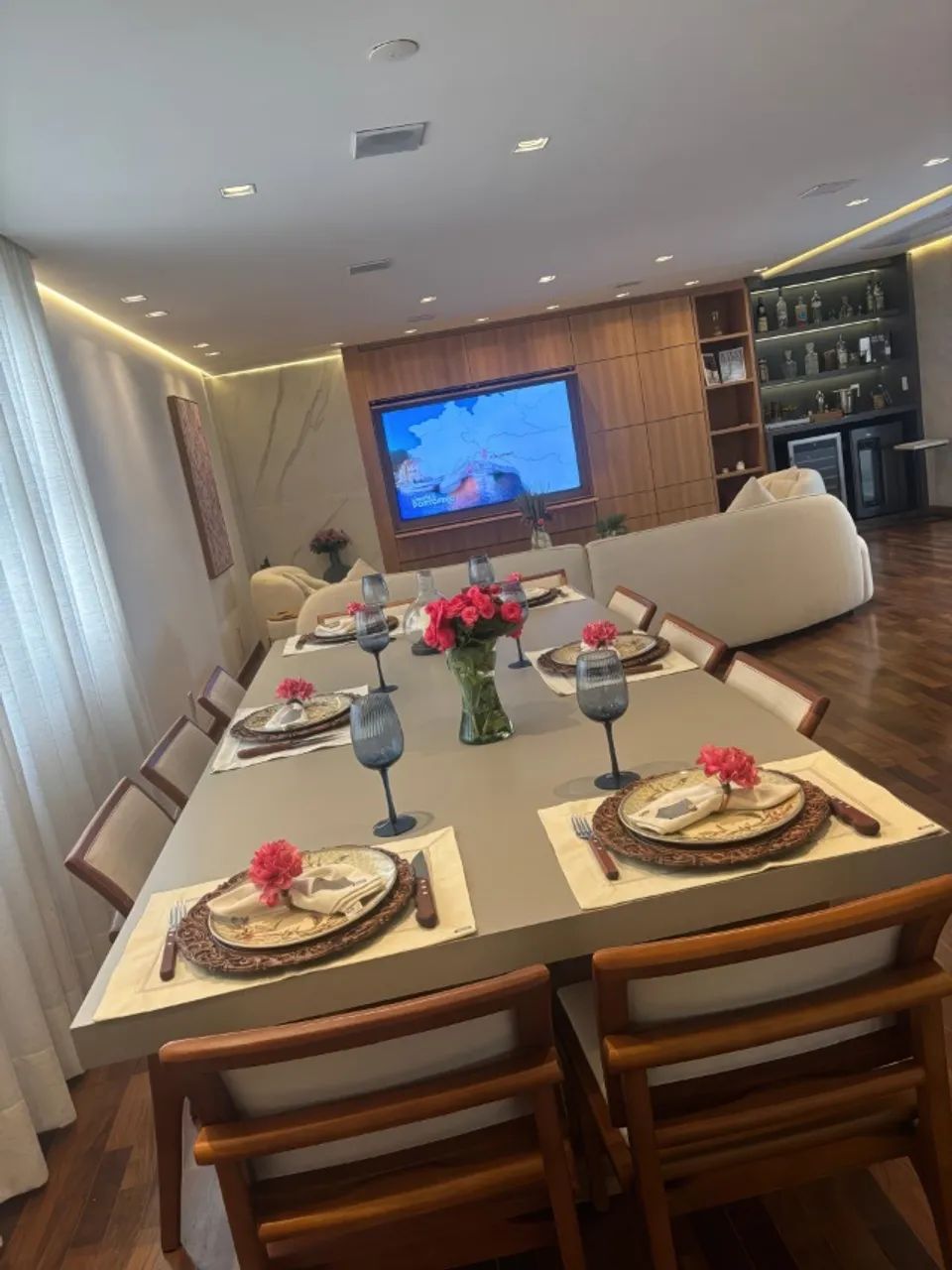 Mesa de Jantar com 12 Cadeiras Premium - Foto 2
