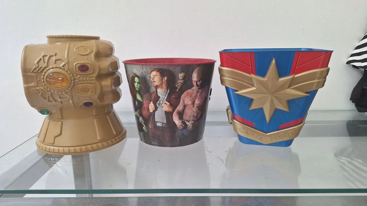 Copos colecionavel Marvel vingadores ultimato manopla