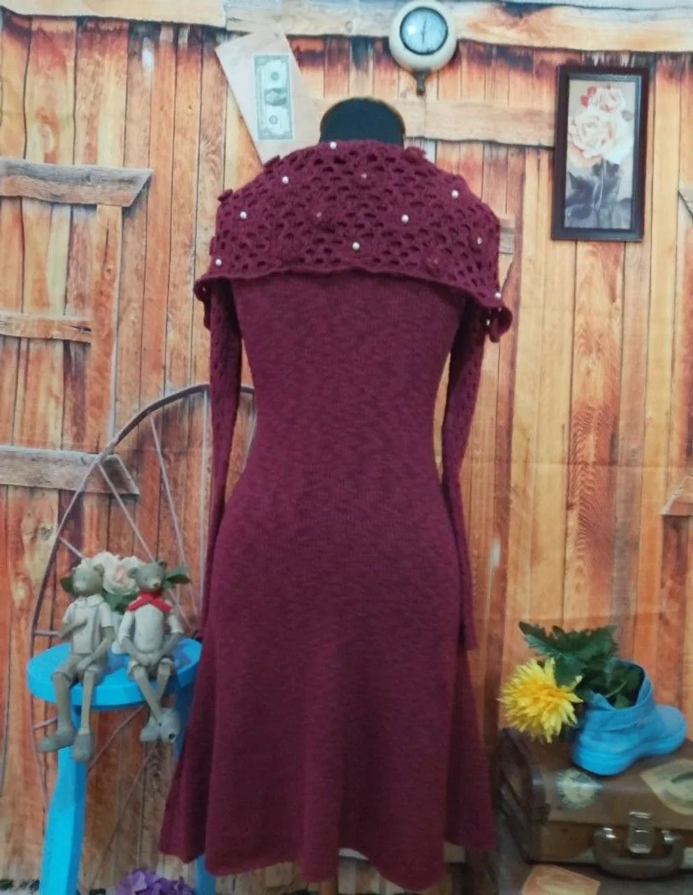 Vestido tricô mais modal:P/M - Foto 4