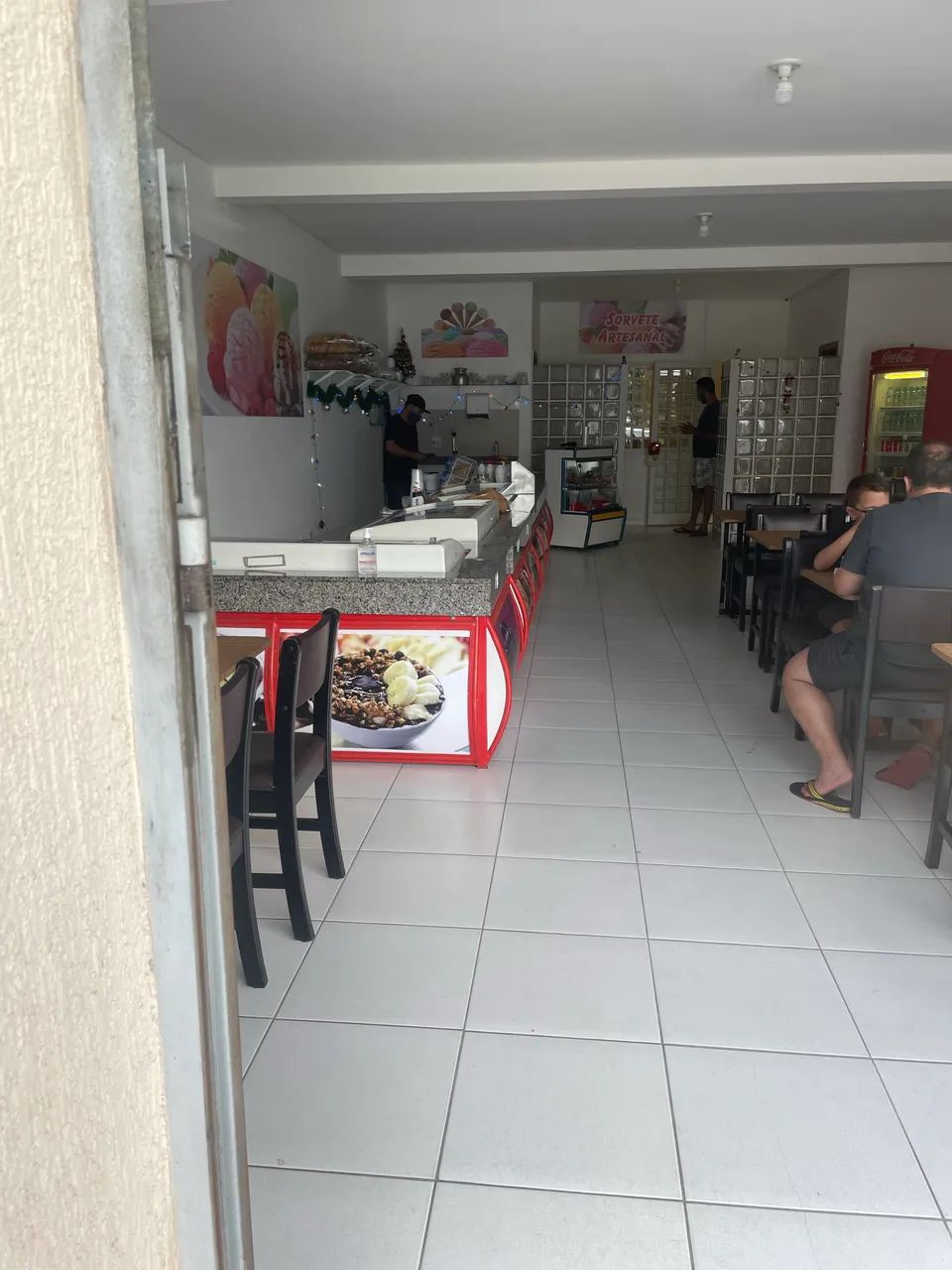 Freezer com balcão para sorvete