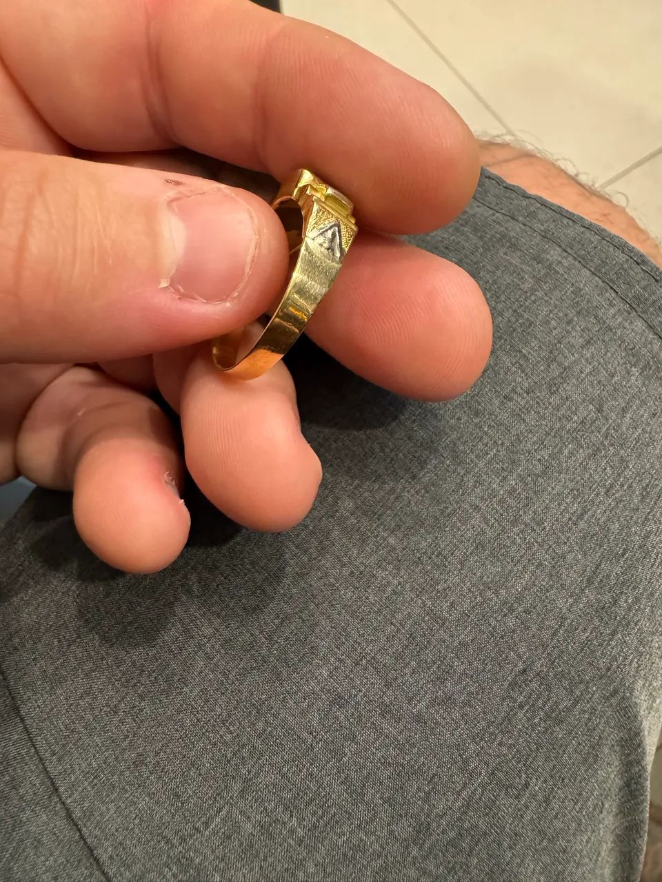 Anel ouro 750 - Foto 3