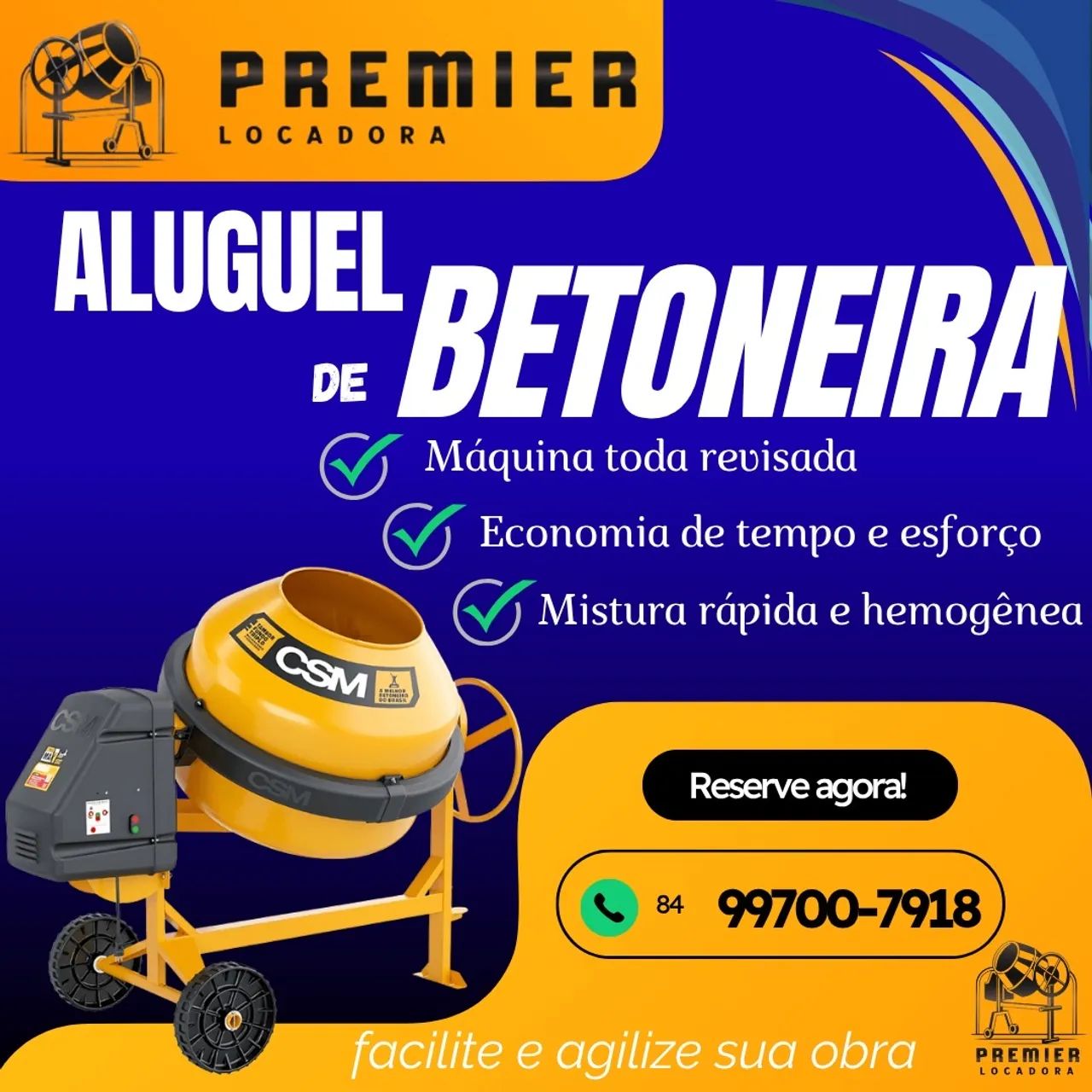 Aluguel de betoneira 