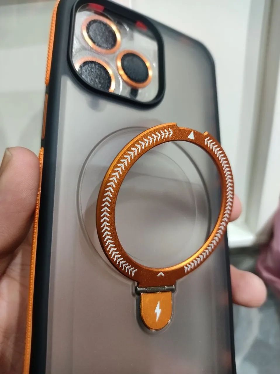 Case modelo Premium com película de câmera e magsafe  - Foto 4