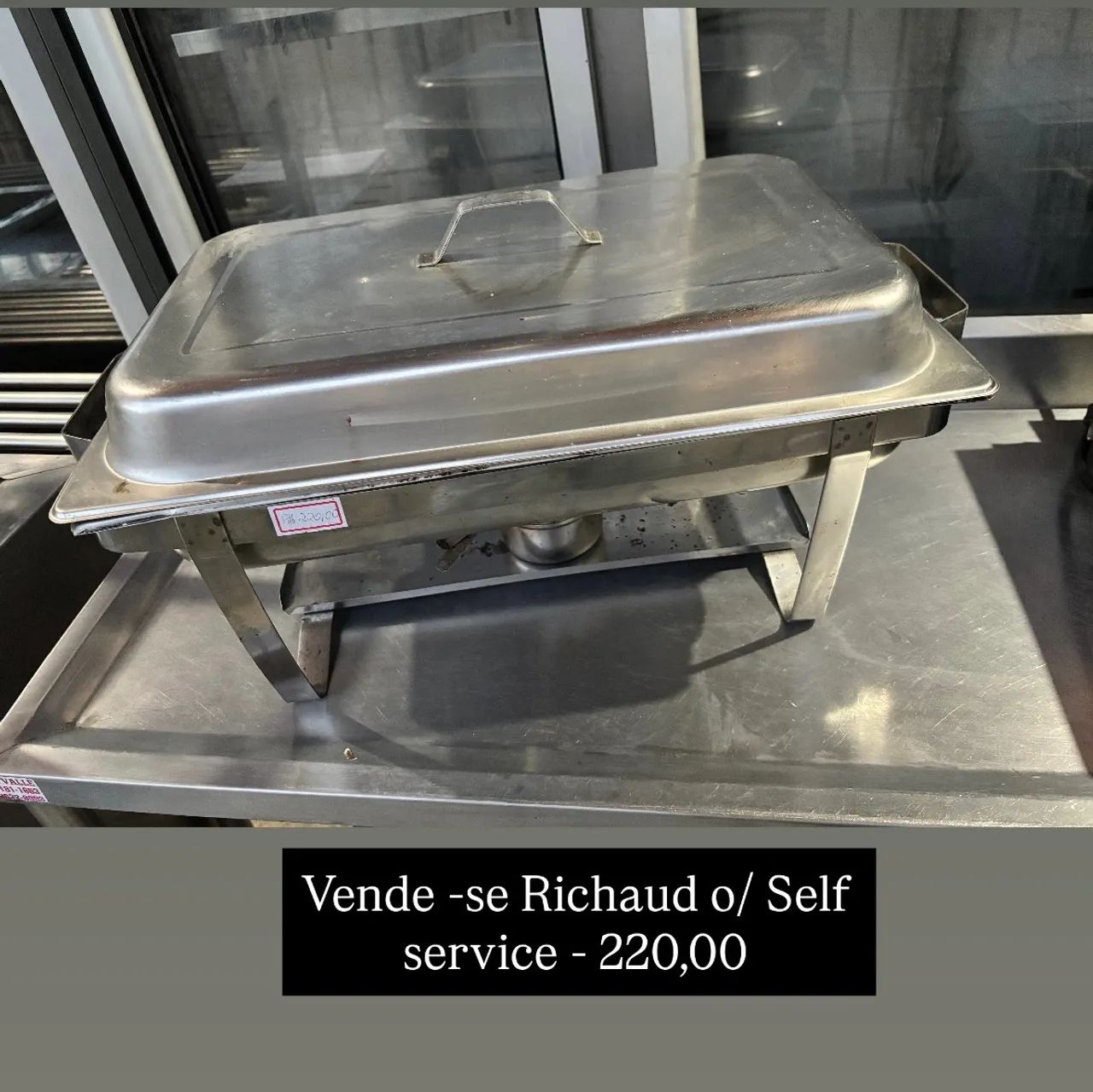 Richaud para Self Service de inox 