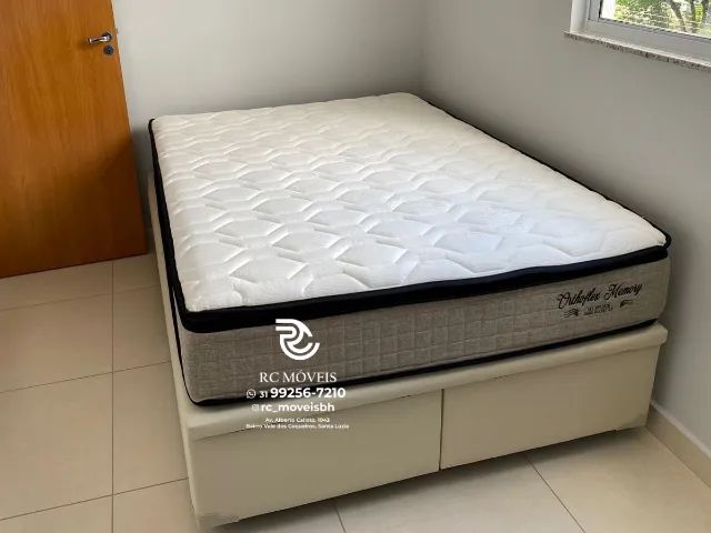 Colchão Queen Molas Ensacadas + Visco 30cm Premium