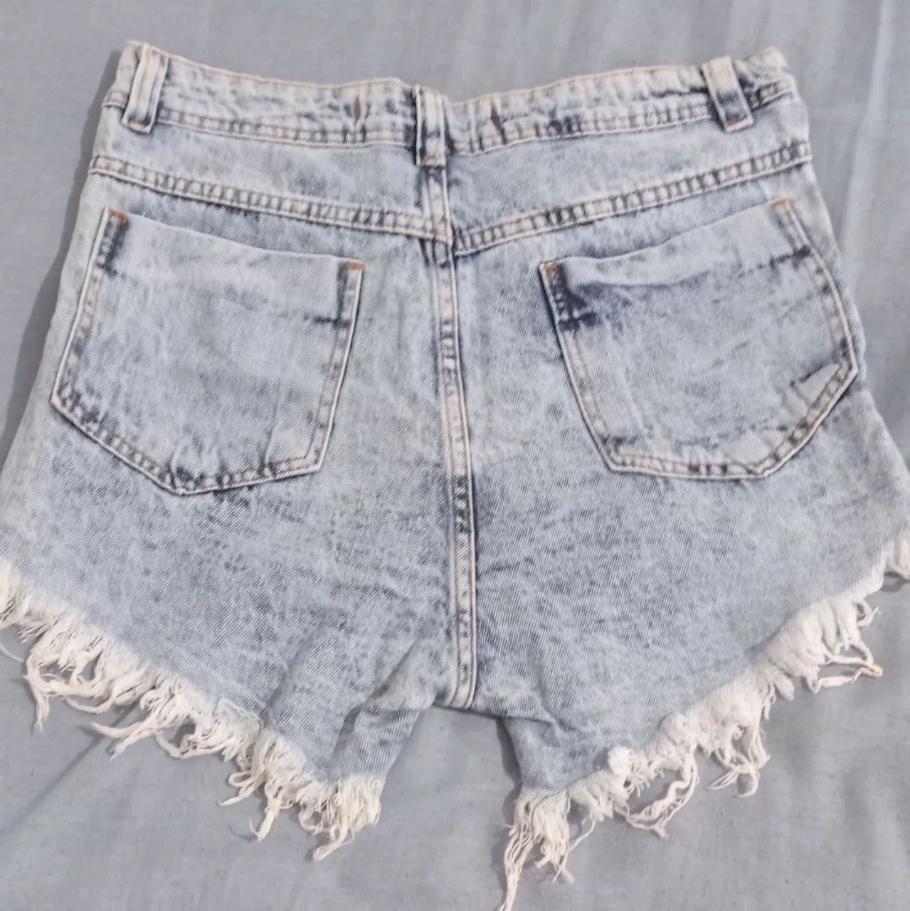 Short Jeans Azul 42 - Foto 3