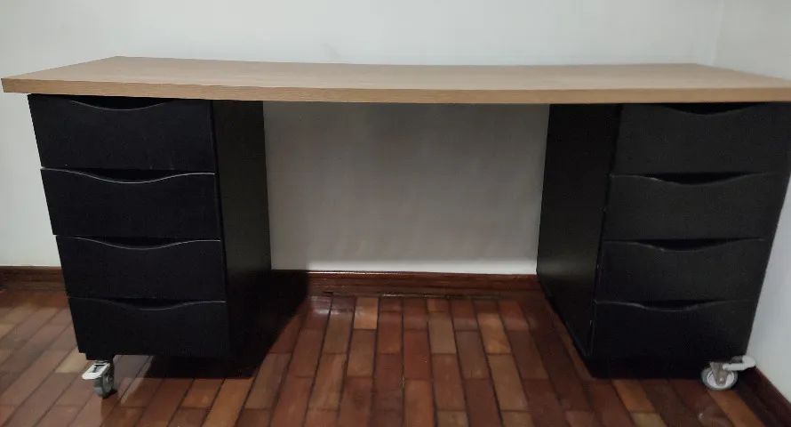 Escrivaninha Mesa de escritório com 8 gavetas - Foto 4