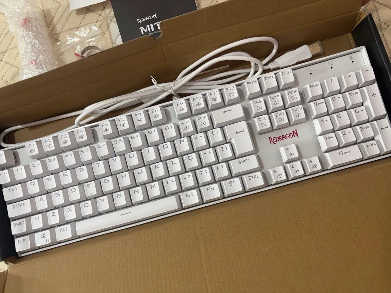 Teclado Redragon Mecânico Mitra QWERTY Outemu Red RGB - Foto 5