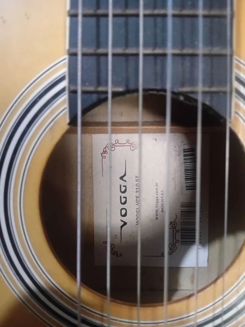 Violão acústico elétrico vogga com capa - Foto 3